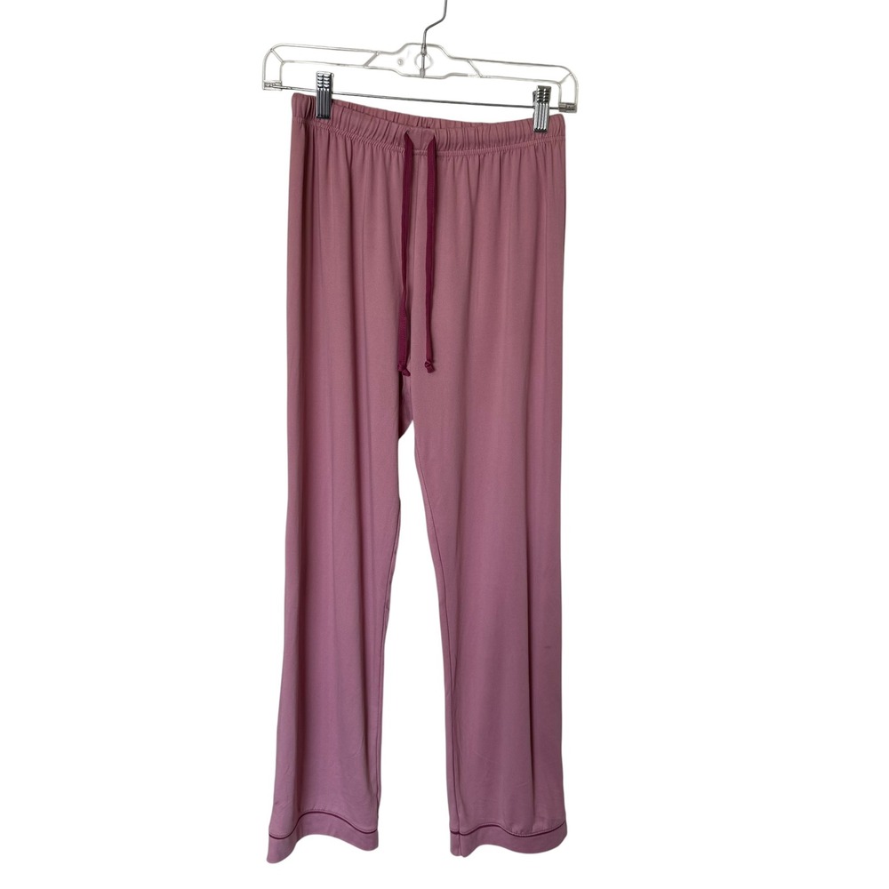 Born Pajama Pants Women Small Pink Excellent Lounge Drawstring Straight Leg